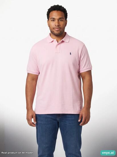 Second Life - Vintage Polo By Ralph Lauren Pink Polo Shirt Men L