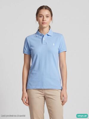 Second life - vintage polo ralph lauren sky blue polo shirt women m