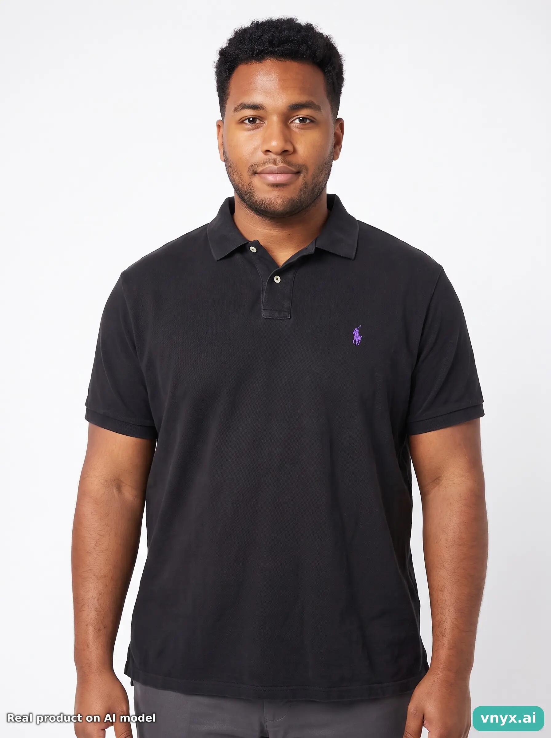 Second Life - Custom Fit Polo by Ralph Lauren Polo Shirt in Black size L 5/5