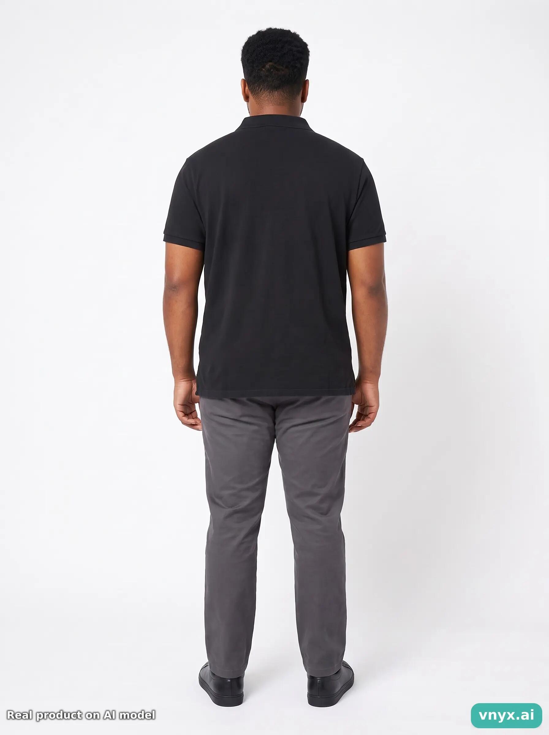 Second Life - Custom Fit Polo by Ralph Lauren Polo Shirt in Black size L 4/5