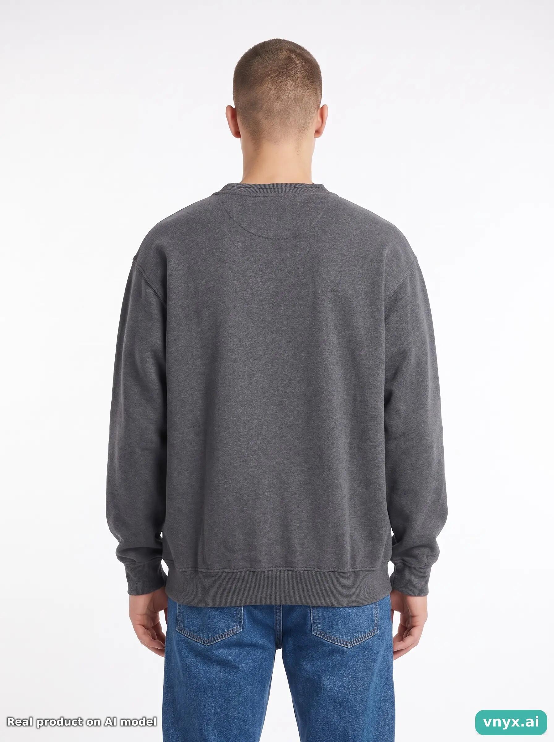 Second Life - Vintage Adidas Dark Grey Sweatshirt Men L 2/5