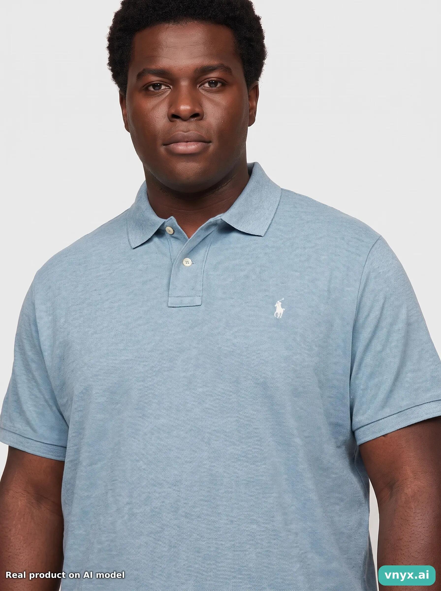 Second Life - Vintage Polo By Ralph Lauren Light Blue Polo Shirt Men XL 5/5
