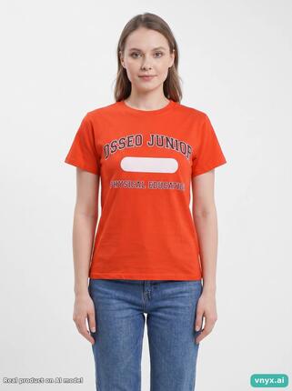 Second Life - Vintage Fruit of the Loom Bold Orange T-Shirt Women S