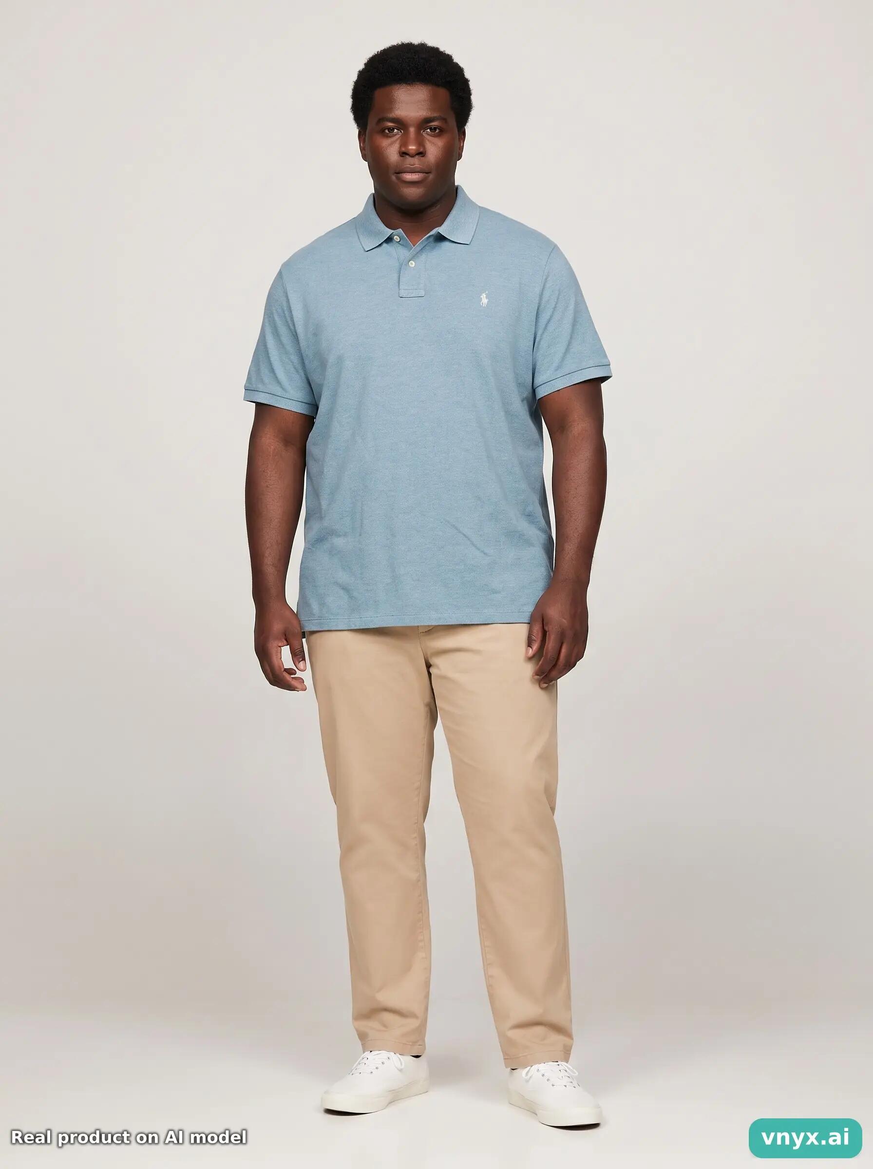 Second Life - Vintage Polo By Ralph Lauren Light Blue Polo Shirt Men XL 3/5