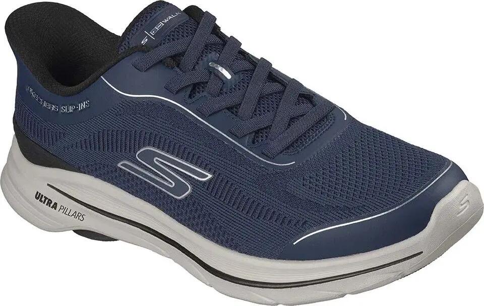 Zapatos de estilo urbano Skechers Slip-ins Go Walk 8 Zaye azul para hombre 5/5