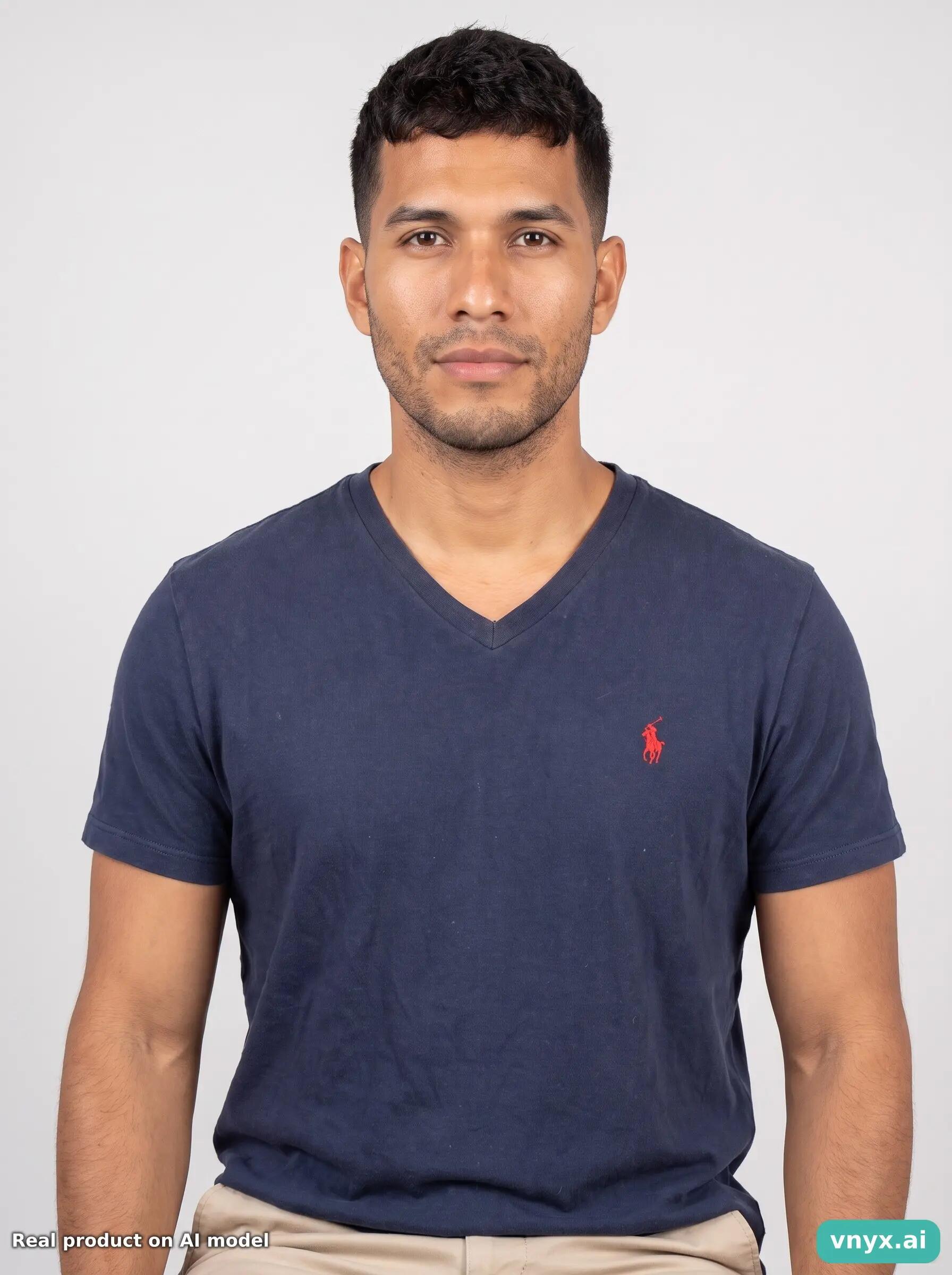 Second Life - Vintage Polo By Ralph Lauren Navy T-Shirt Men M 5/5