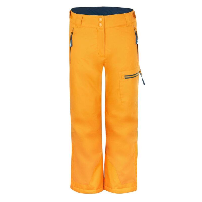 Pantalon de ski enfant Hallingdal Imperméable et respirant Jaune d'or/bleu