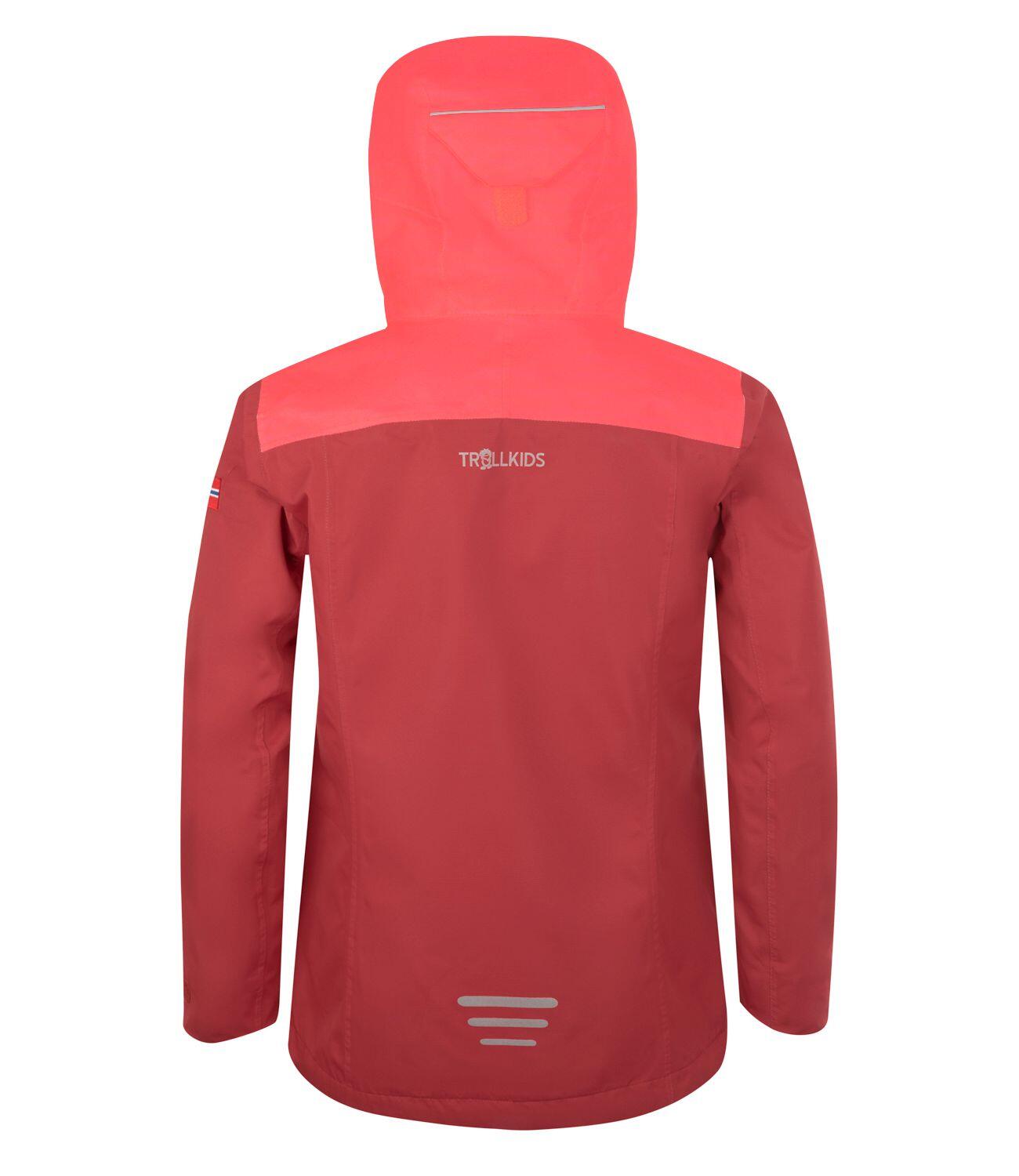 Veste de pluie enfant Bergen imperméable rouge 2/2