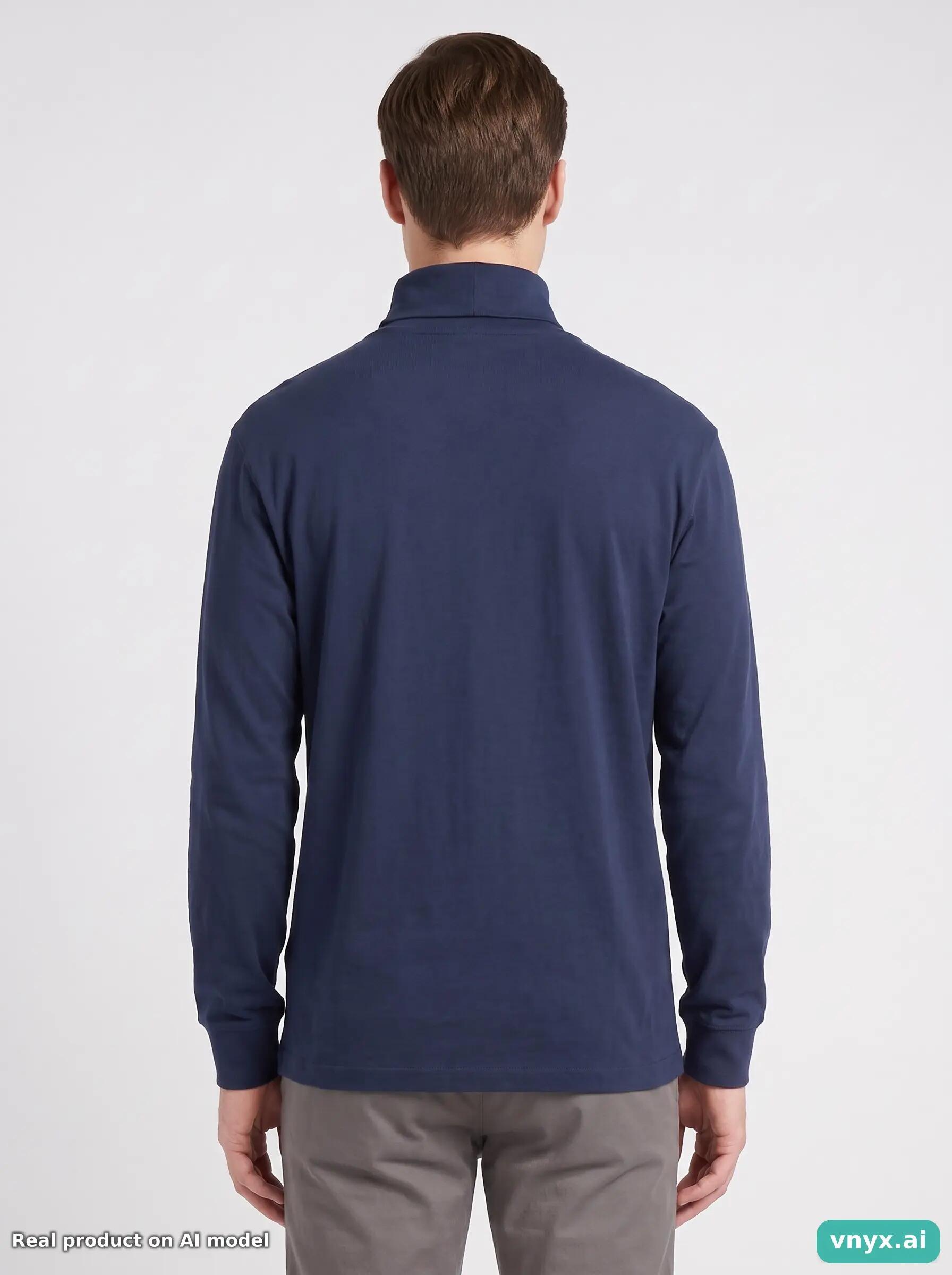 Second Life - Vintage Polo Sport Ralph Lauren Navy Long Sleeve Men M 2/5