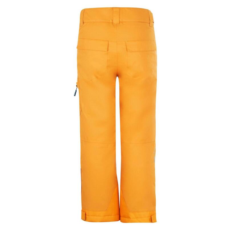 Pantalon de ski enfant Hallingdal imperméable jaune or/bleu