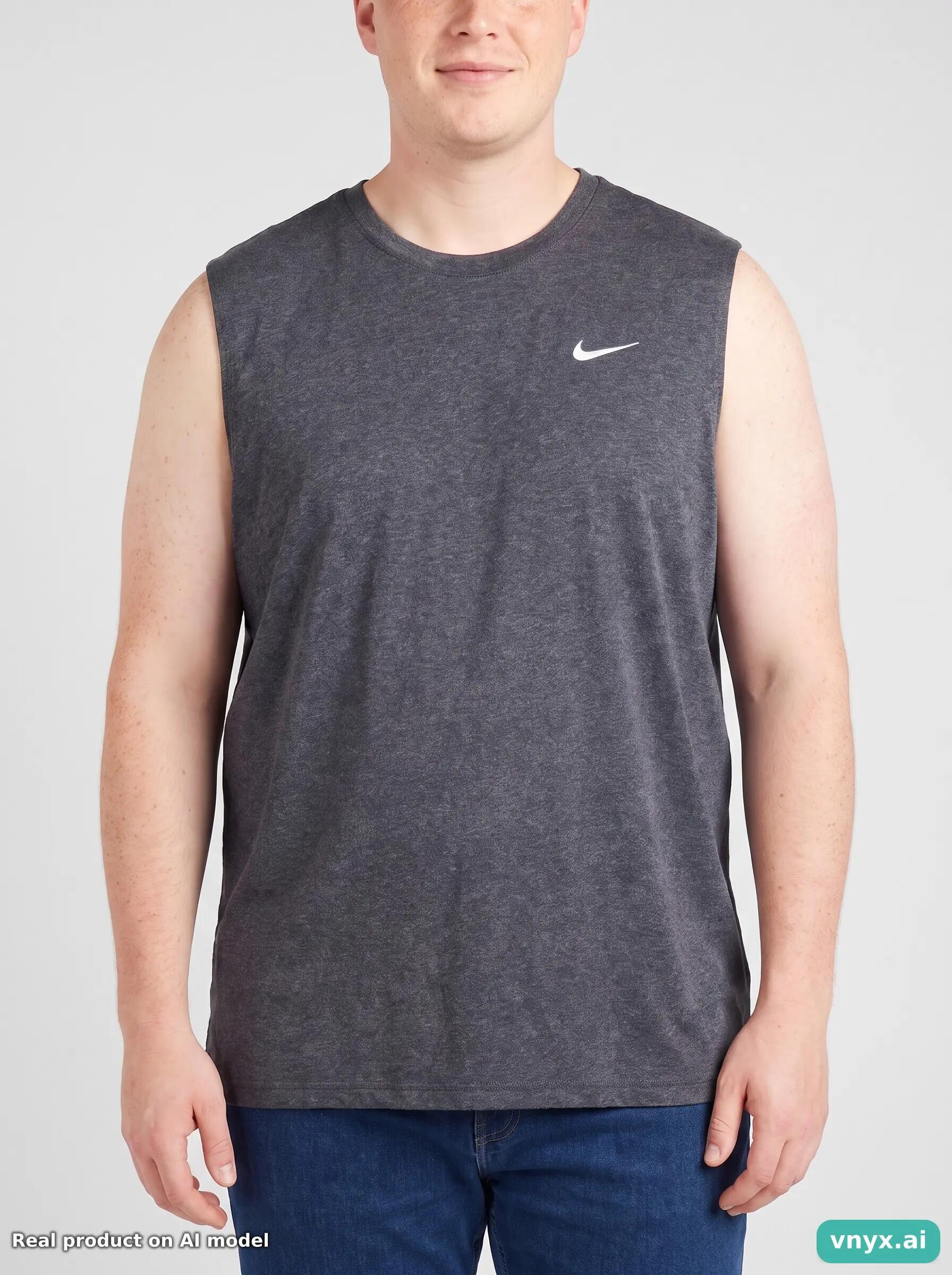 Second Life - Athletic Nike Tank Top in Charcoal size XL 5/5