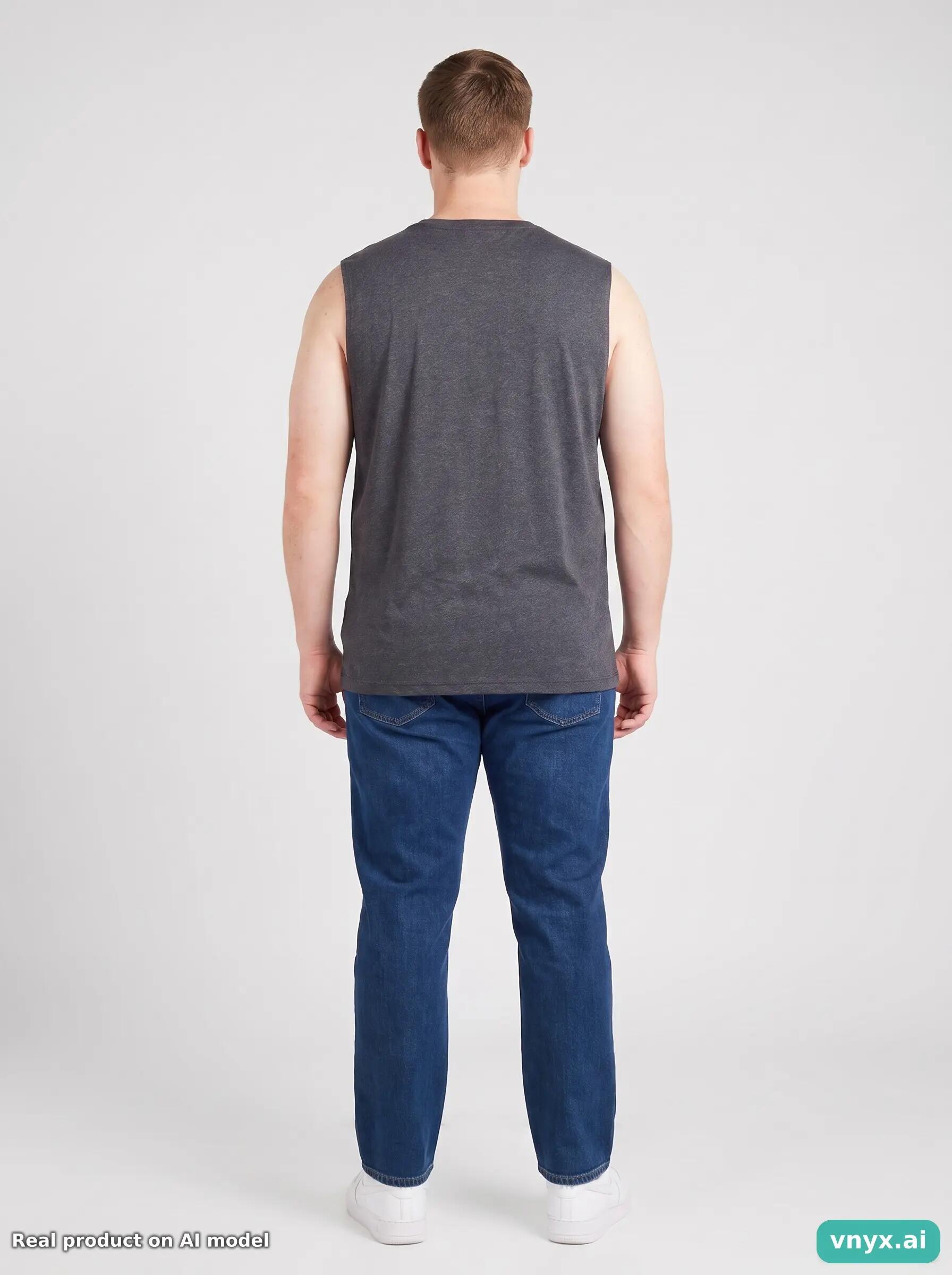 Second Life - Athletic Nike Tank Top in Charcoal size XL 4/5