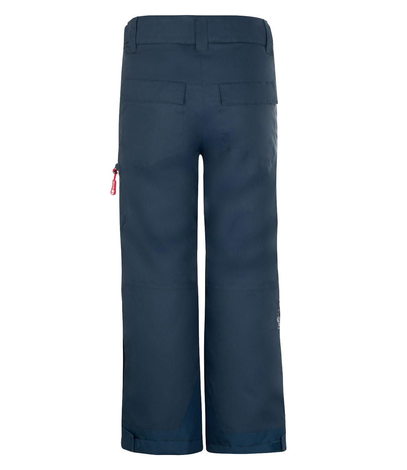 Pantalon de ski enfant Hallingdal Imperméable et respirant bleu/rouge clair 2/3