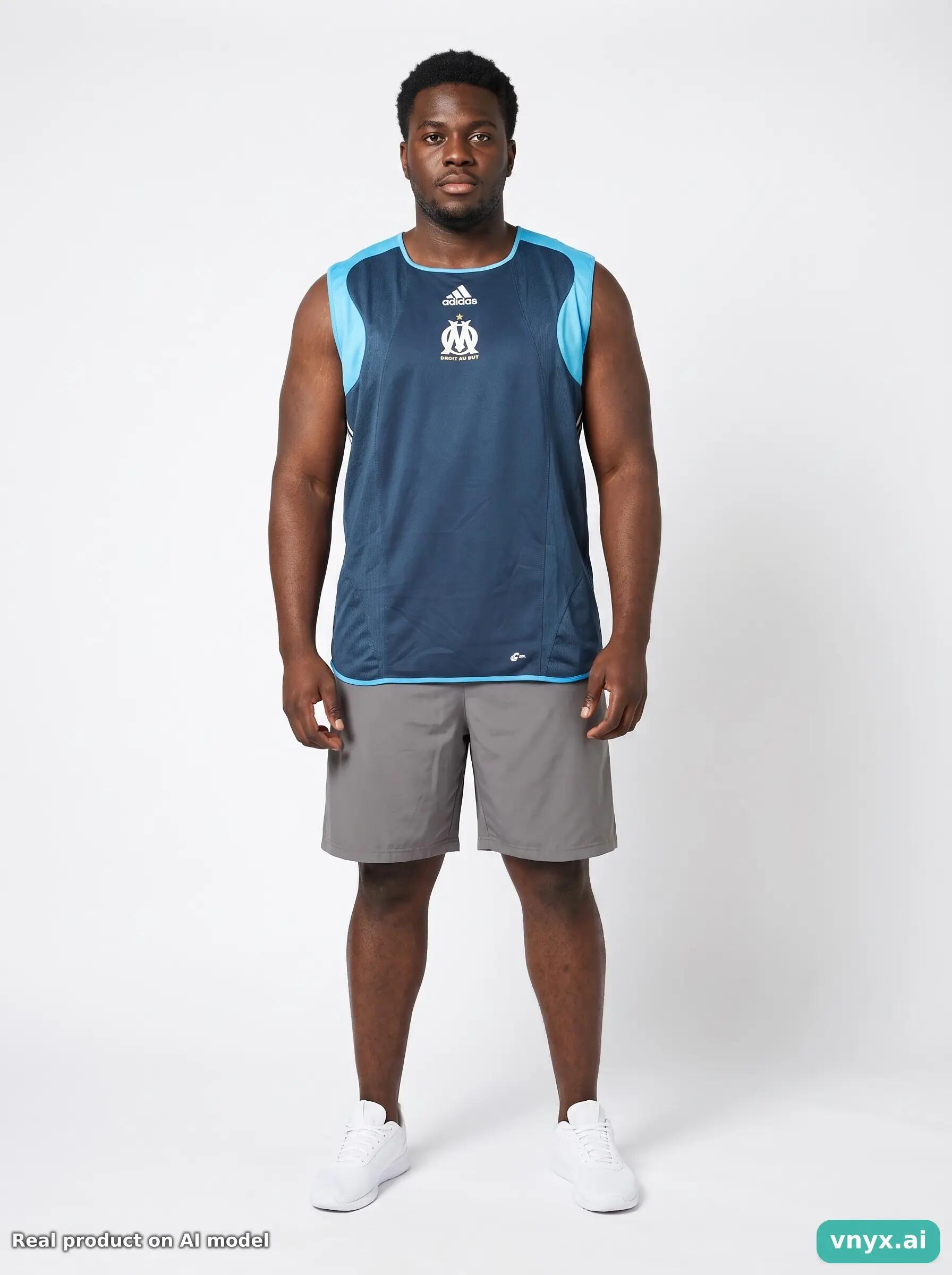 Second Life - Adidas Tank Top in Navy Blue size L 3/5