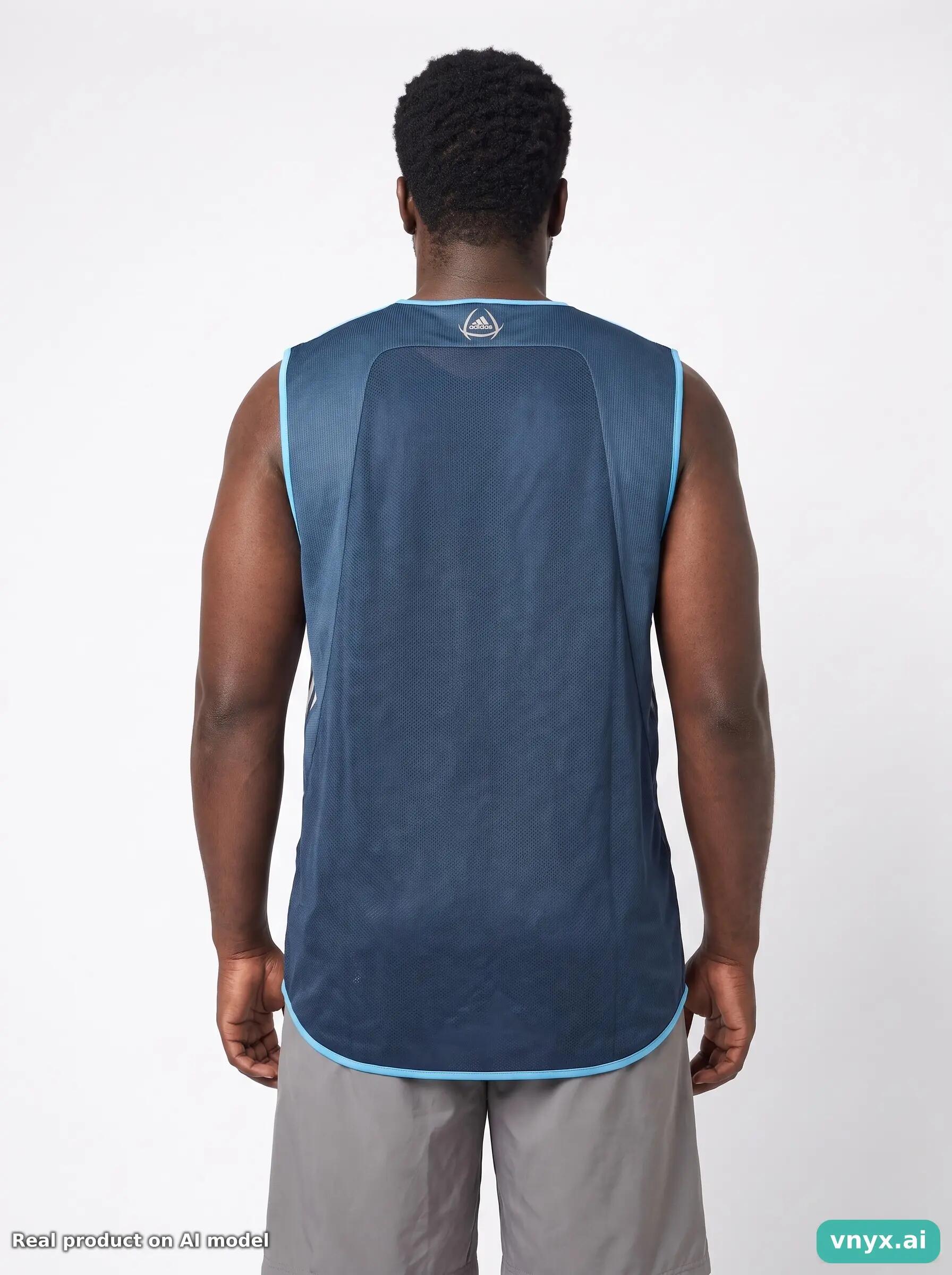 Second Life - Adidas Tank Top in Navy Blue size L 2/5