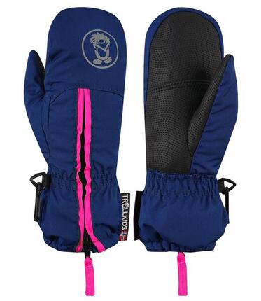 Moufle enfant Troll Bleu marine / Magenta Taille 3,5 ; 4-5 ans