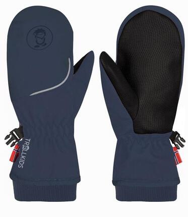 Moufle enfant Trolltunga bleu marine taille 4 ; 6-7 ans