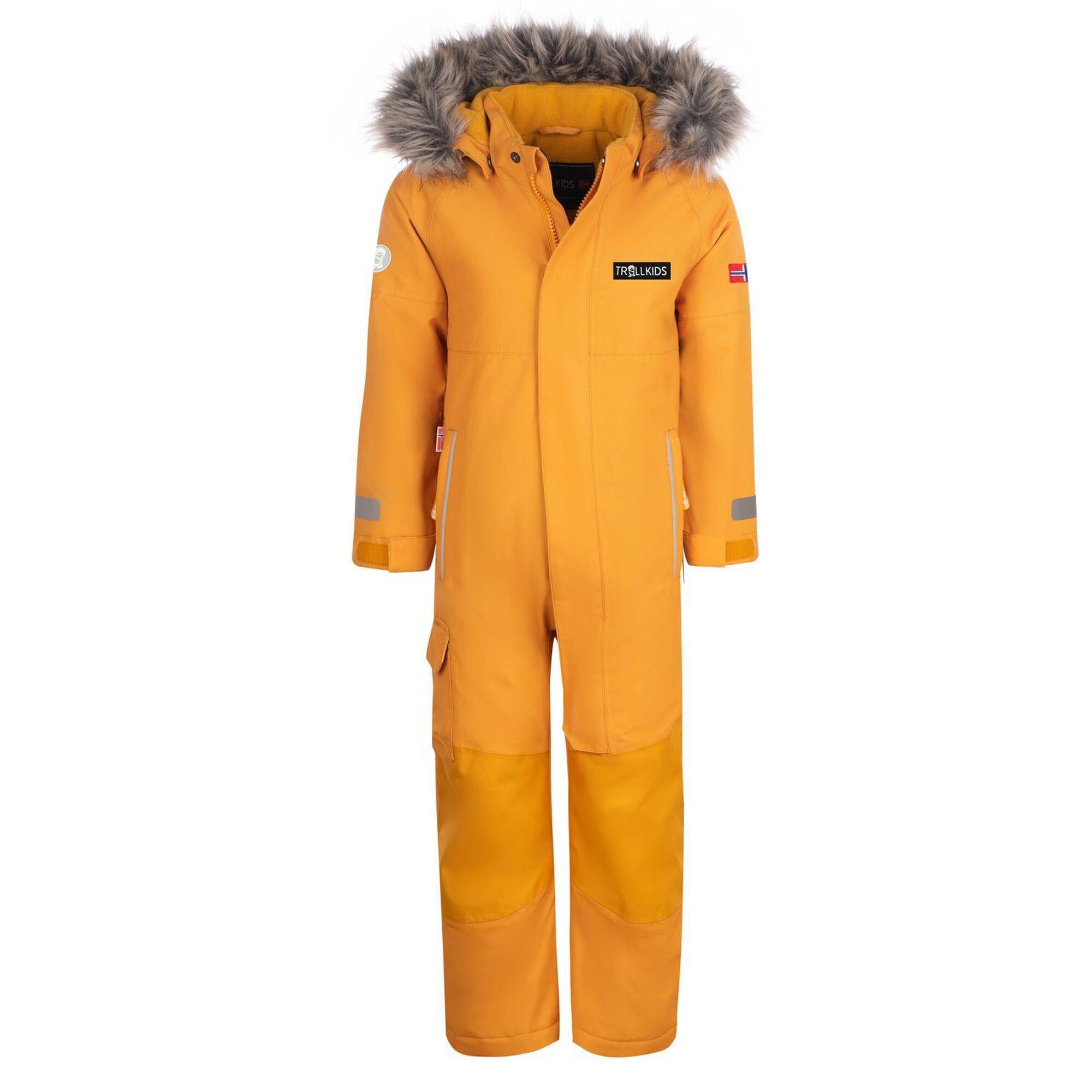 Kirkenes children's snowsuit gold-yellow