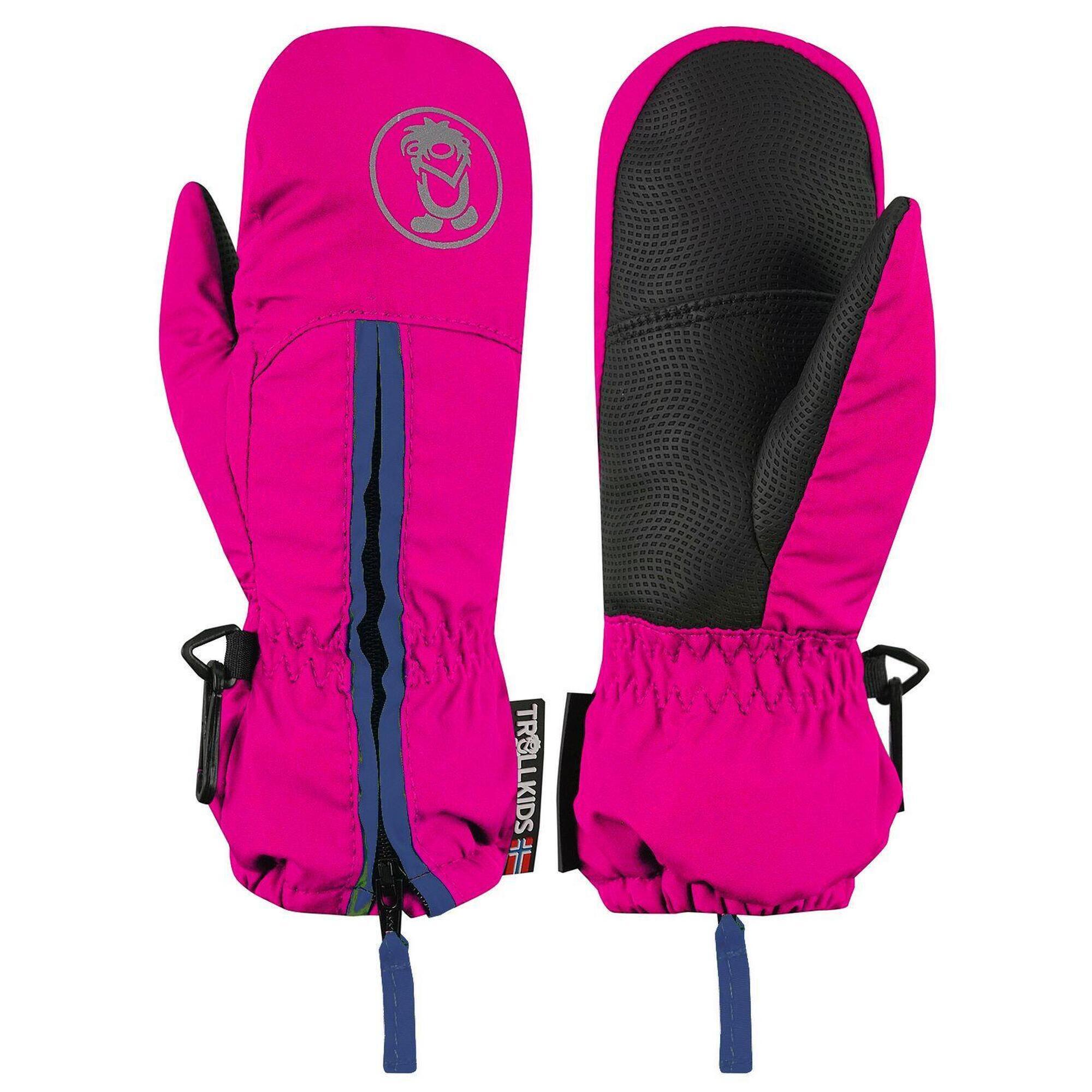 TROLLKIDS Kinder Fausthandschuh Troll Magenta / Marineblau