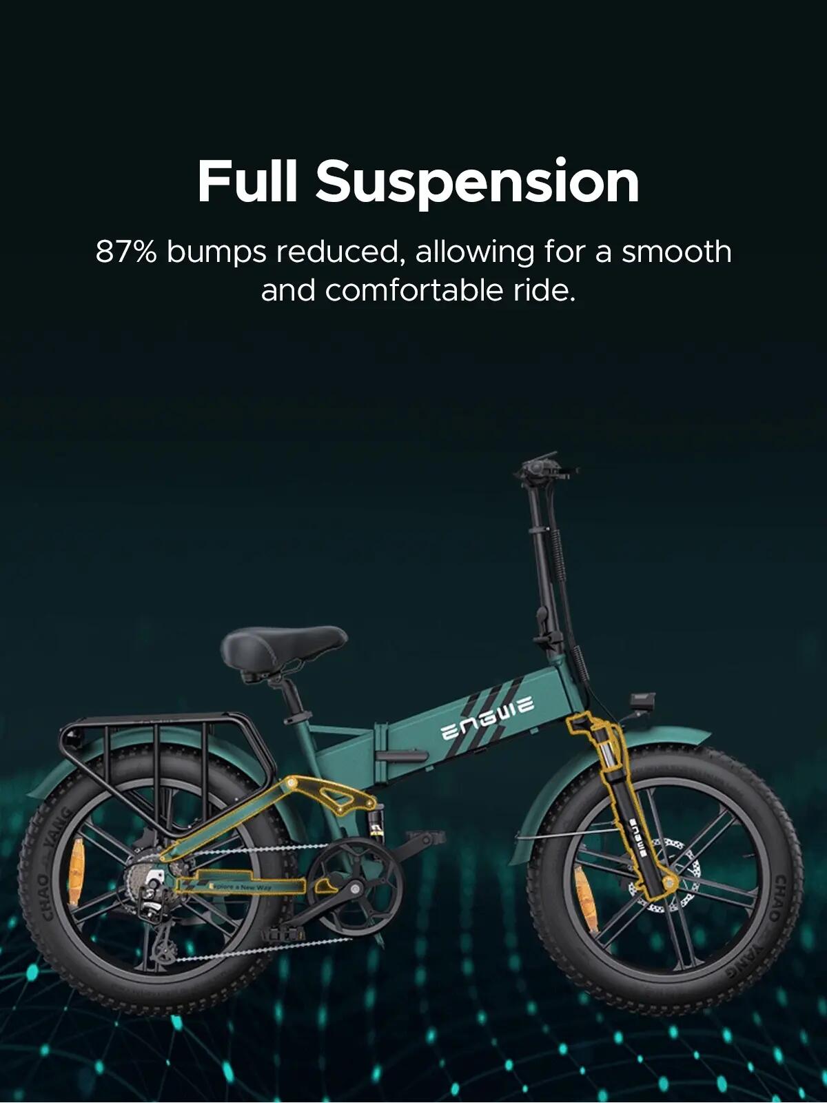 Elektrický bicykel ENGWE Engine Pro 2.0 20", motor 750 W, 48 V 16 Ah, skladací 10/10