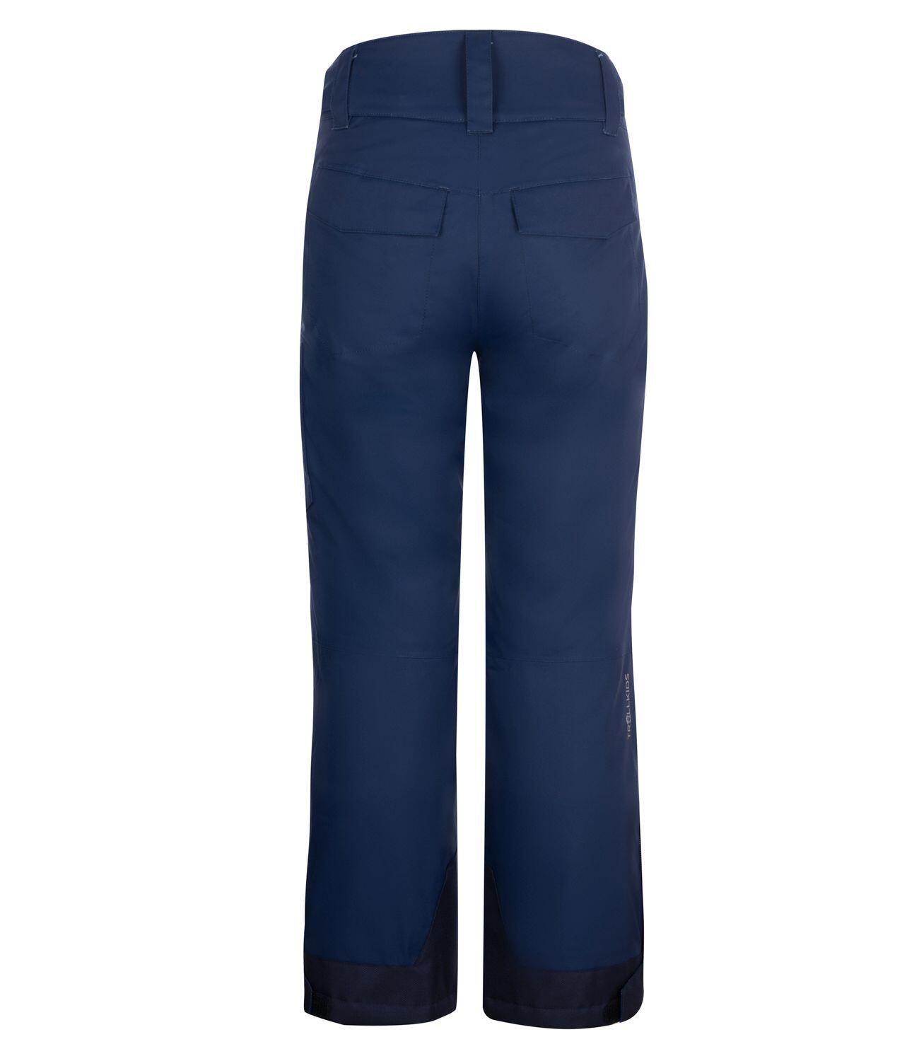 Pantalon de ski enfant Hallingdal Imperméable et respirant bleu marine/bronze 2/3