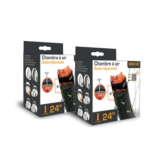 Lot 2 Chambres Air Auto-Réparantes 24" Valve schrader