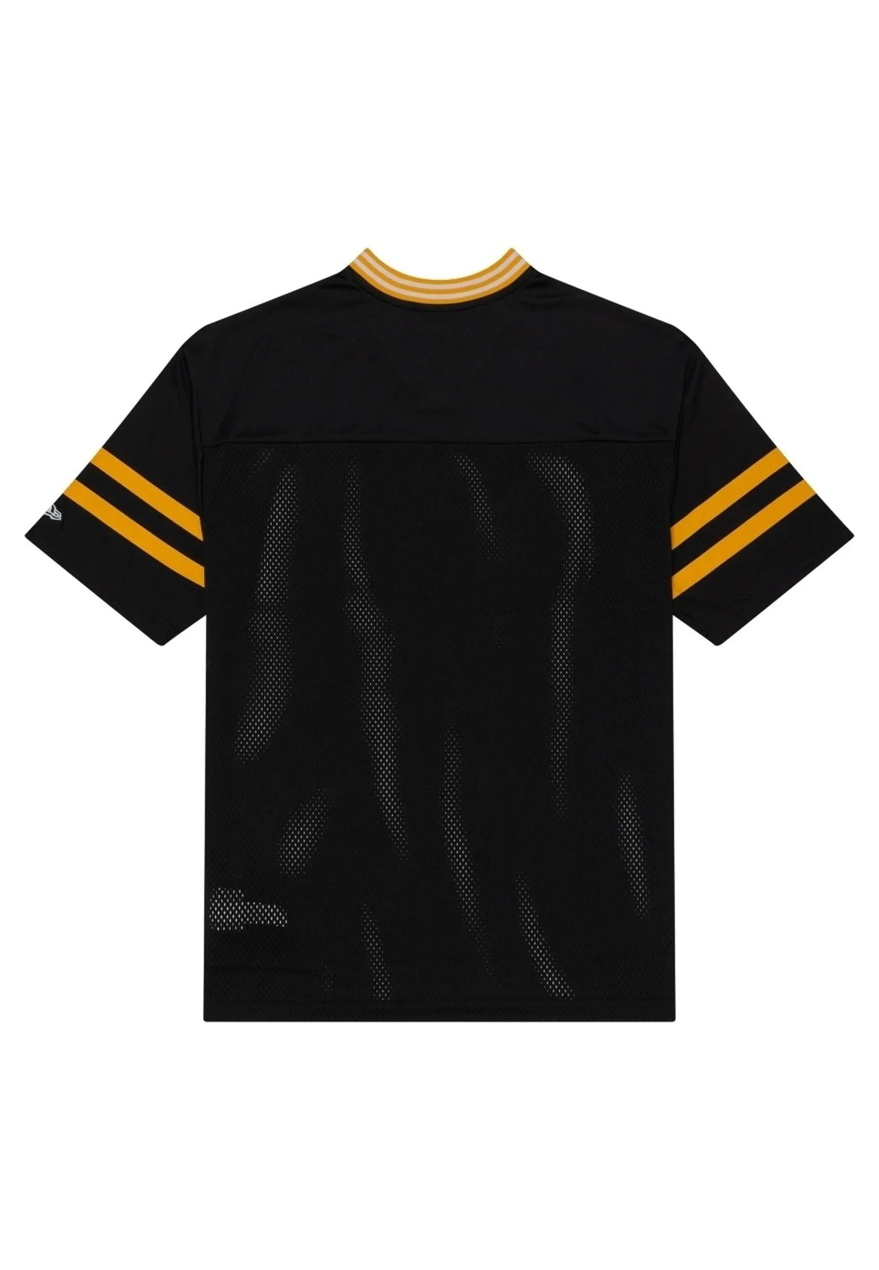 Maglietta in rete New Era Pittsburgh Steelers NFL, nera, taglia XS 4/5