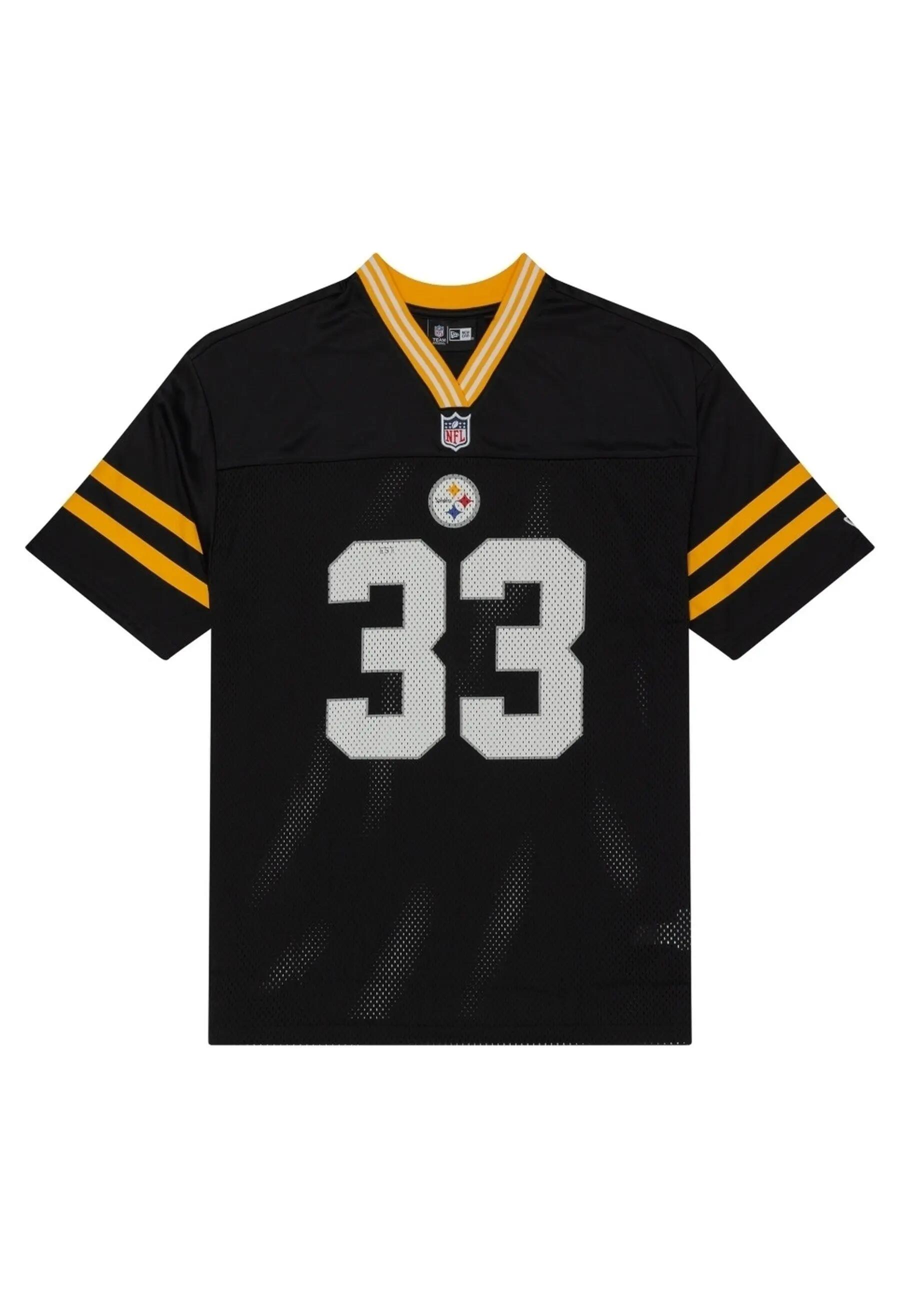 Maglietta in rete New Era Pittsburgh Steelers NFL, nera, taglia XS 3/5
