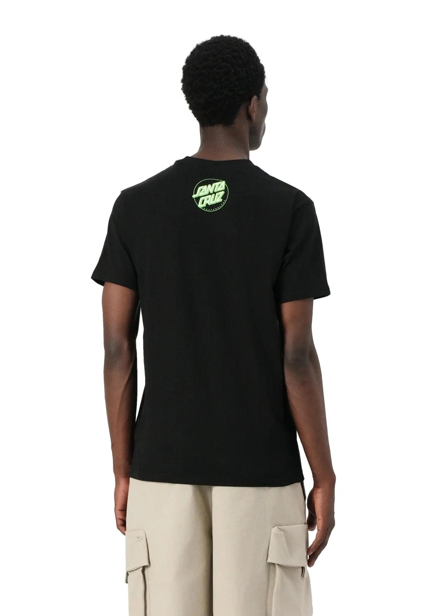 Camiseta Santa Cruz Screaming Hibiscus Preta com Estampa, Tamanho S 2/5