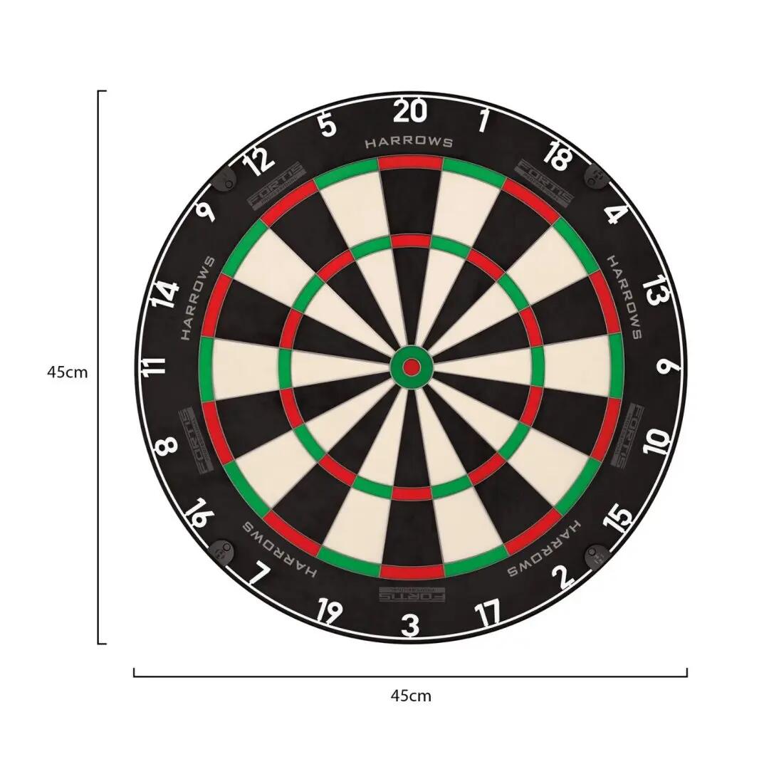 Darts tábla, Harrows Fortis, élezett dróttal, verseny minőségű, sisalból 7/7