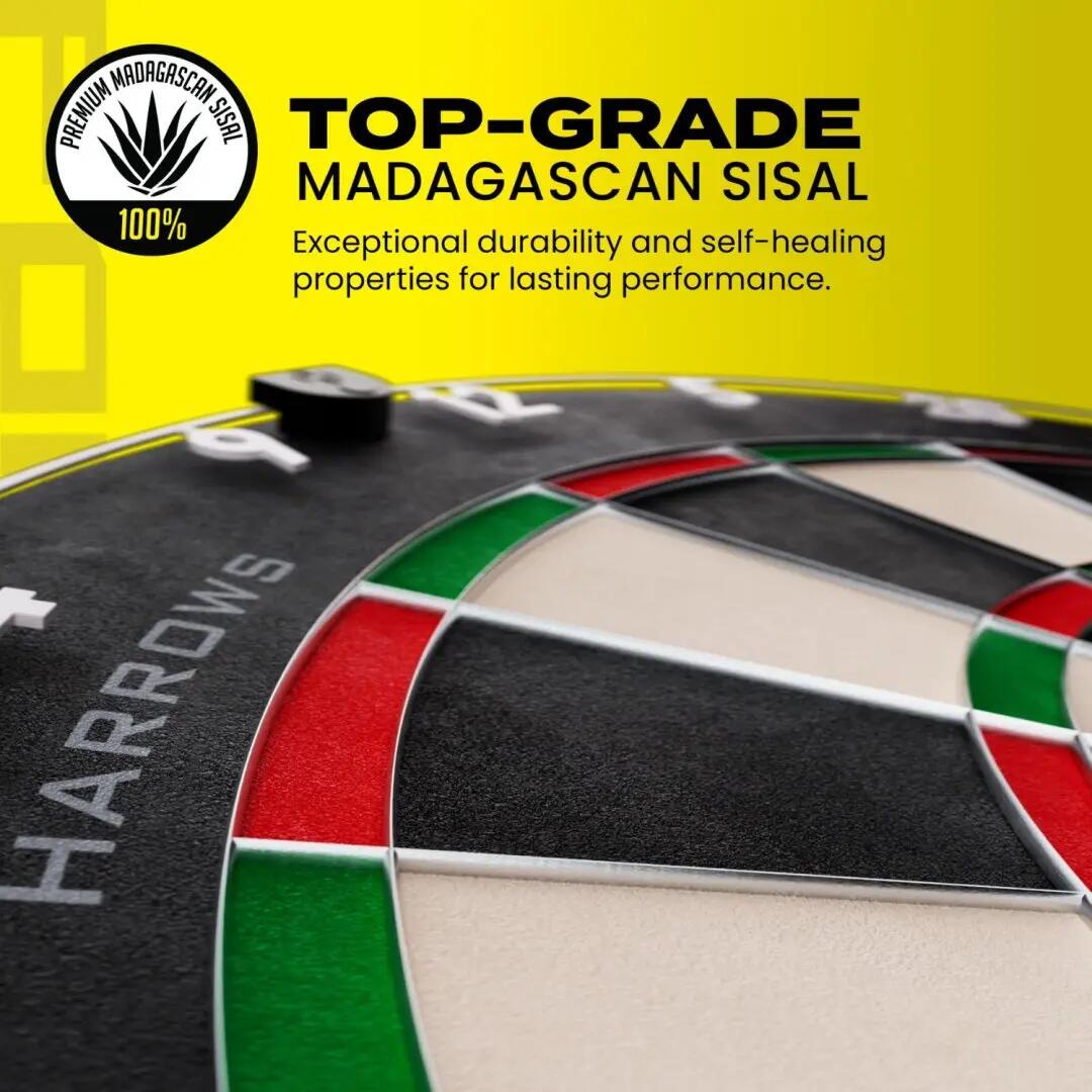 Darts tábla, Harrows Fortis, élezett dróttal, verseny minőségű, sisalból 4/7