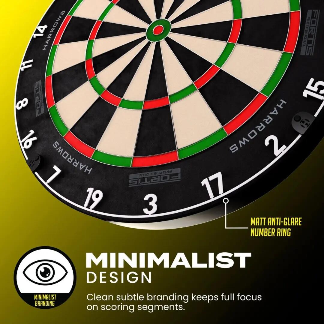 Darts tábla, Harrows Fortis, élezett dróttal, verseny minőségű, sisalból 3/7