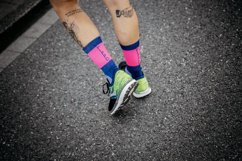 Calcetines de triatlón PIPPO Amsterdam rosa