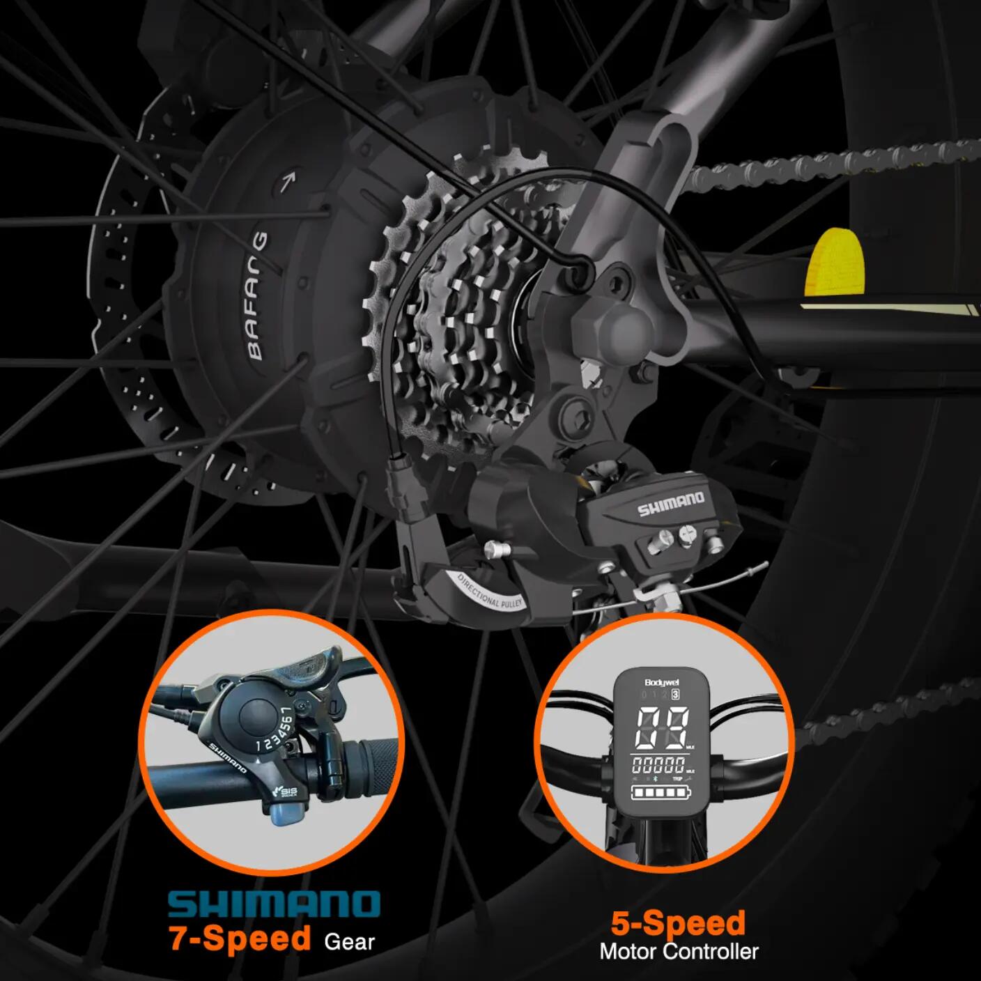 Mestský elektrobicykel pre dospelých Bodywel D6 30° IPX5 7/15