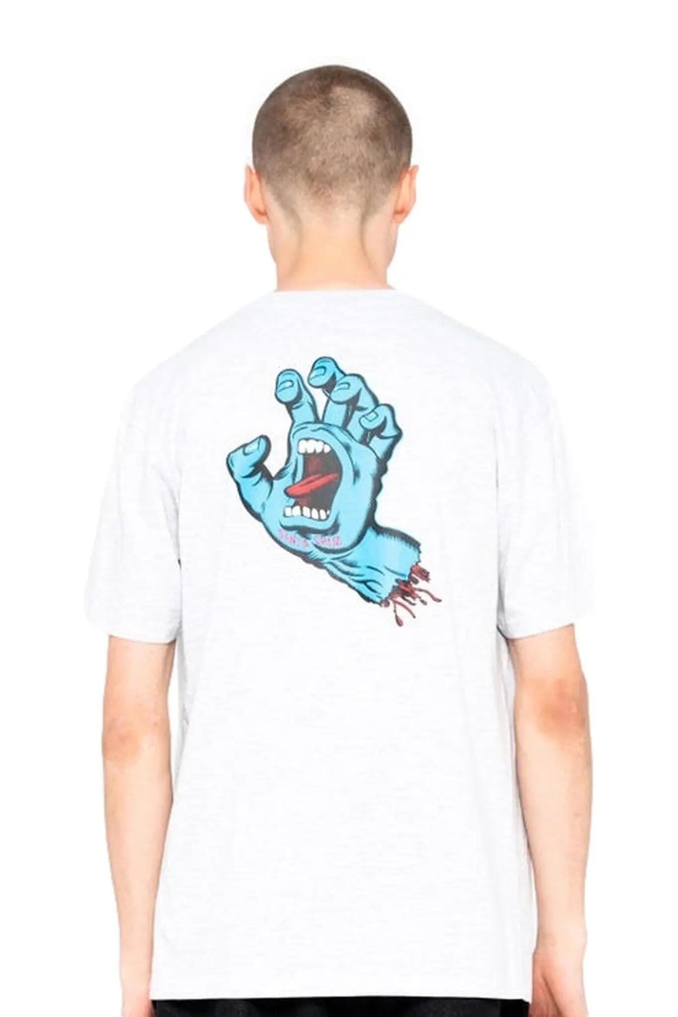 Maglietta Santa Cruz White Screaming Hand Chest - Taglia S 2/4