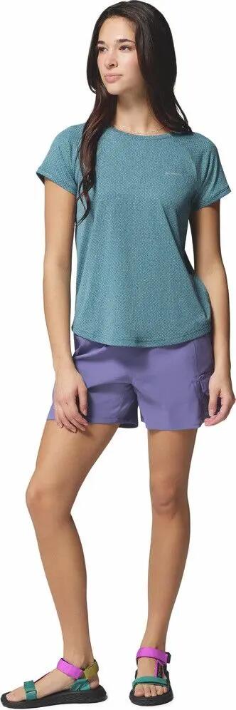 Camiseta Técnica Columbia Bogata Bay Azul Feminina 5/5
