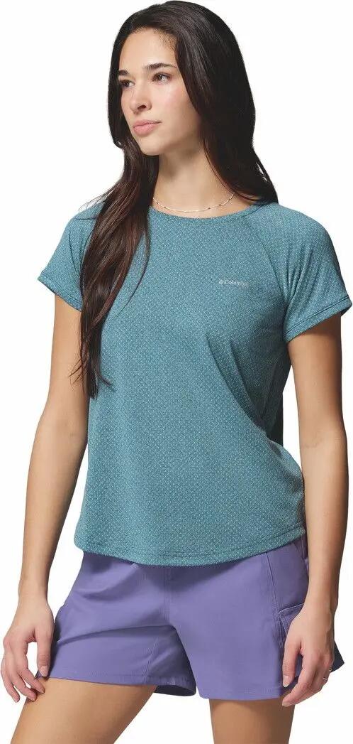 Camiseta Técnica Columbia Bogata Bay Azul Feminina 3/5