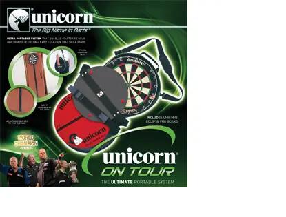 Unicorn Eclipse Pro profi dart tábla, élezett dróttal, sisalból, hordtáskával 3/3