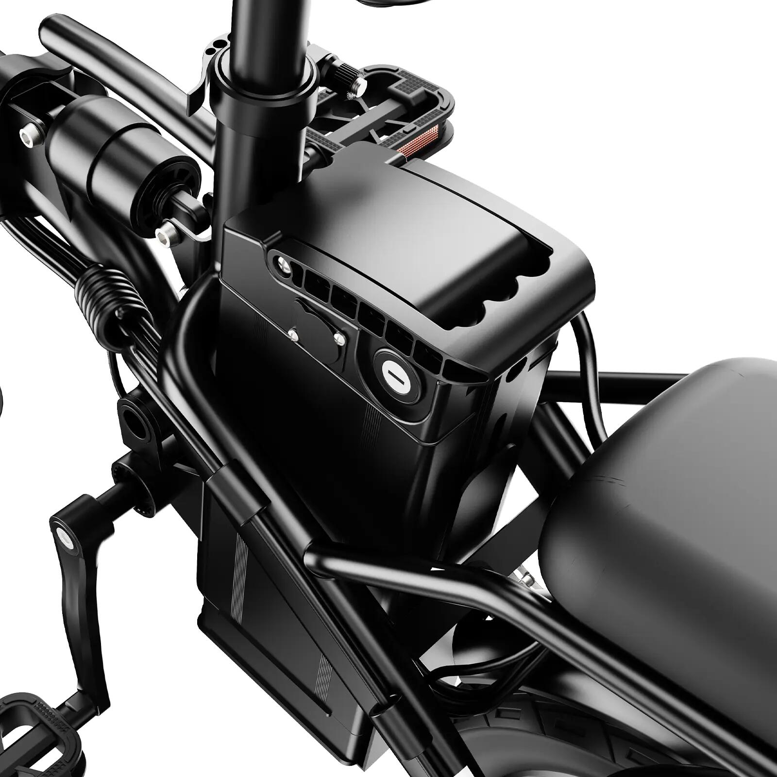 Prenosný mestský elektrobicykel TODIMART T1, 48 V 9 Ah, 14" 3/6