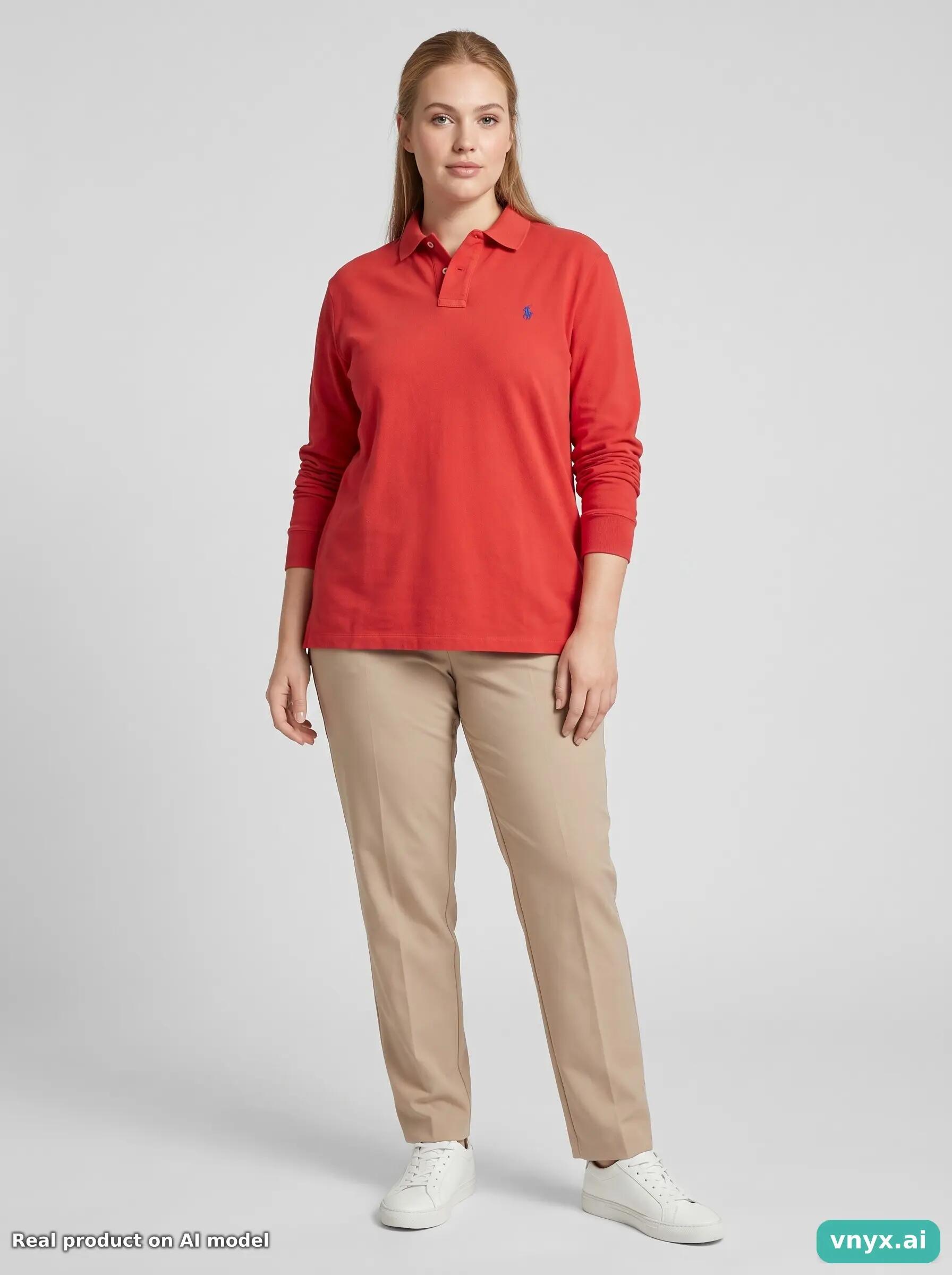 Second Life - Slim Fit Polo by Ralph Lauren Polo Shirt in Red size L 3/5
