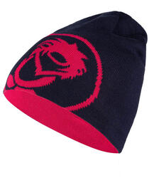 Bonnet enfant réversible Trollfjord bleu marine / magenta