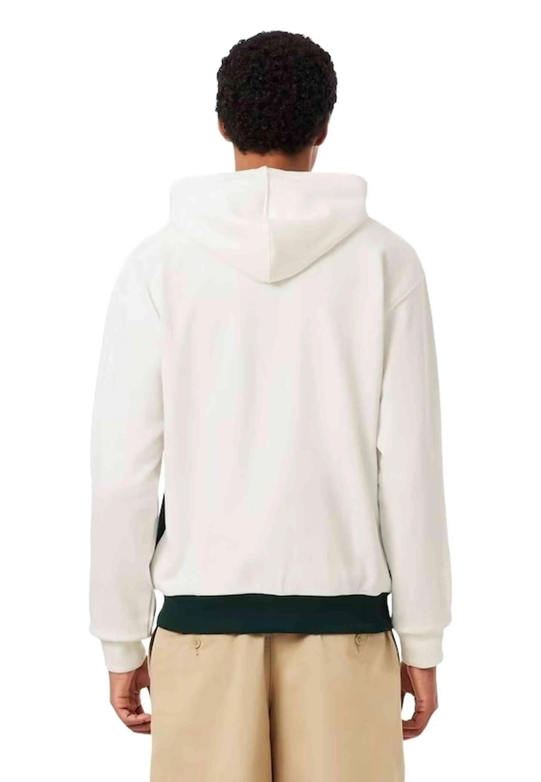 Veste zippée unisexe Lacoste blanche à effet colorblock - Taille S 2/8