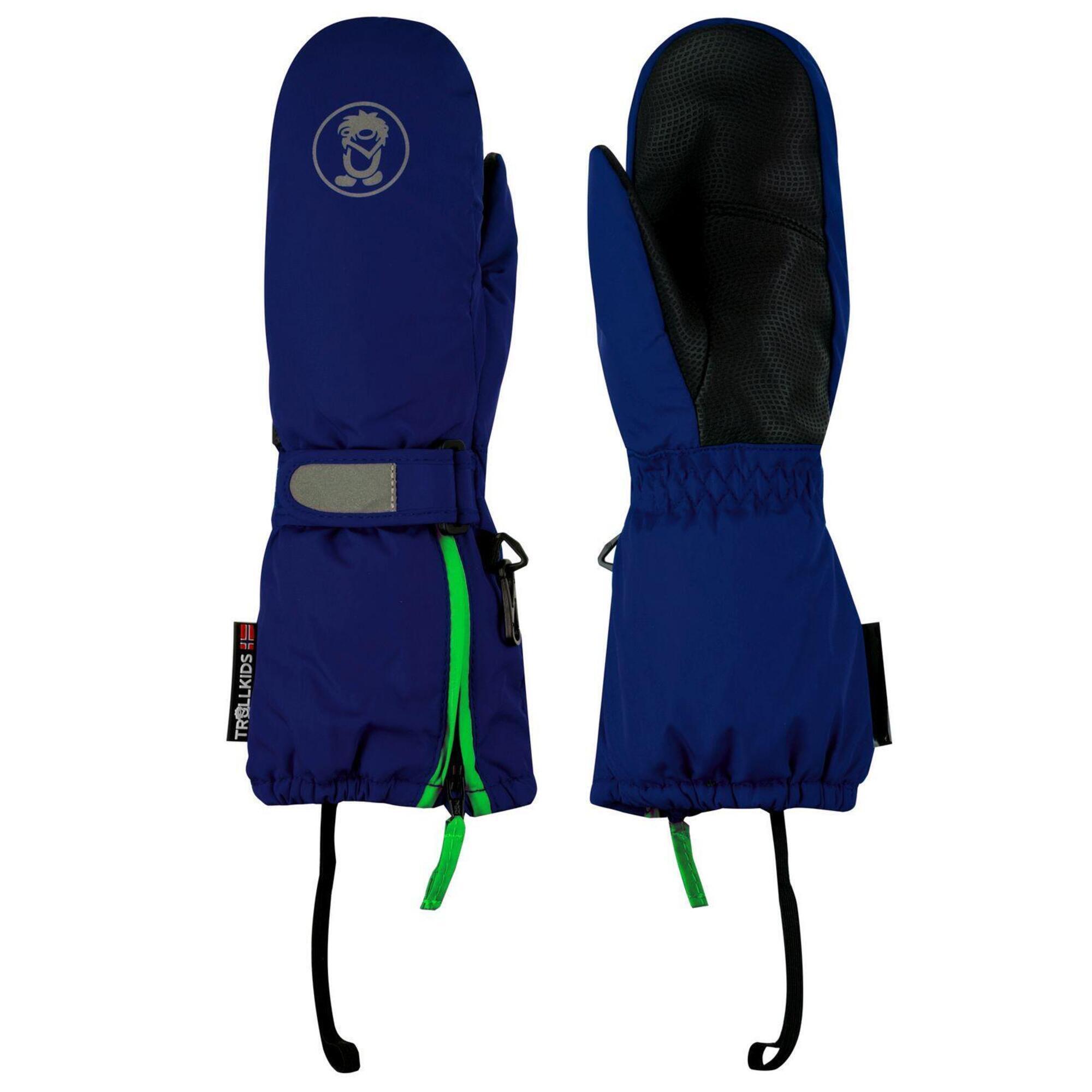 TROLLKIDS Kinder Fausthandschuh Troll XT Marineblau / Vipergrün