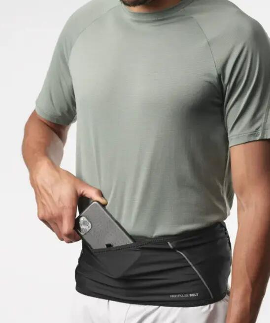 Cinto de exercício para homem Salomon High pulse em preto 3/7