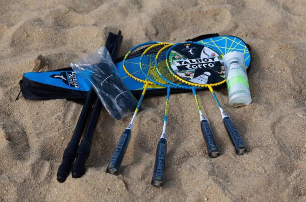Talbot-Torro Set da badminton con rete inclusa Family 3/4