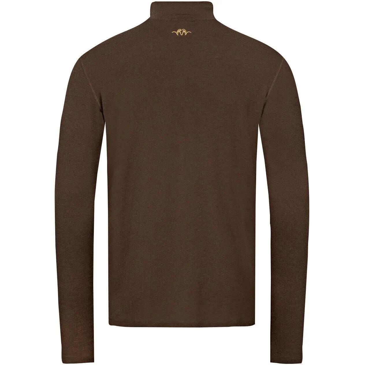 Herren - Outdoor-Baselayer - Zipkragen - Jonar - dunkelbraun 4/4
