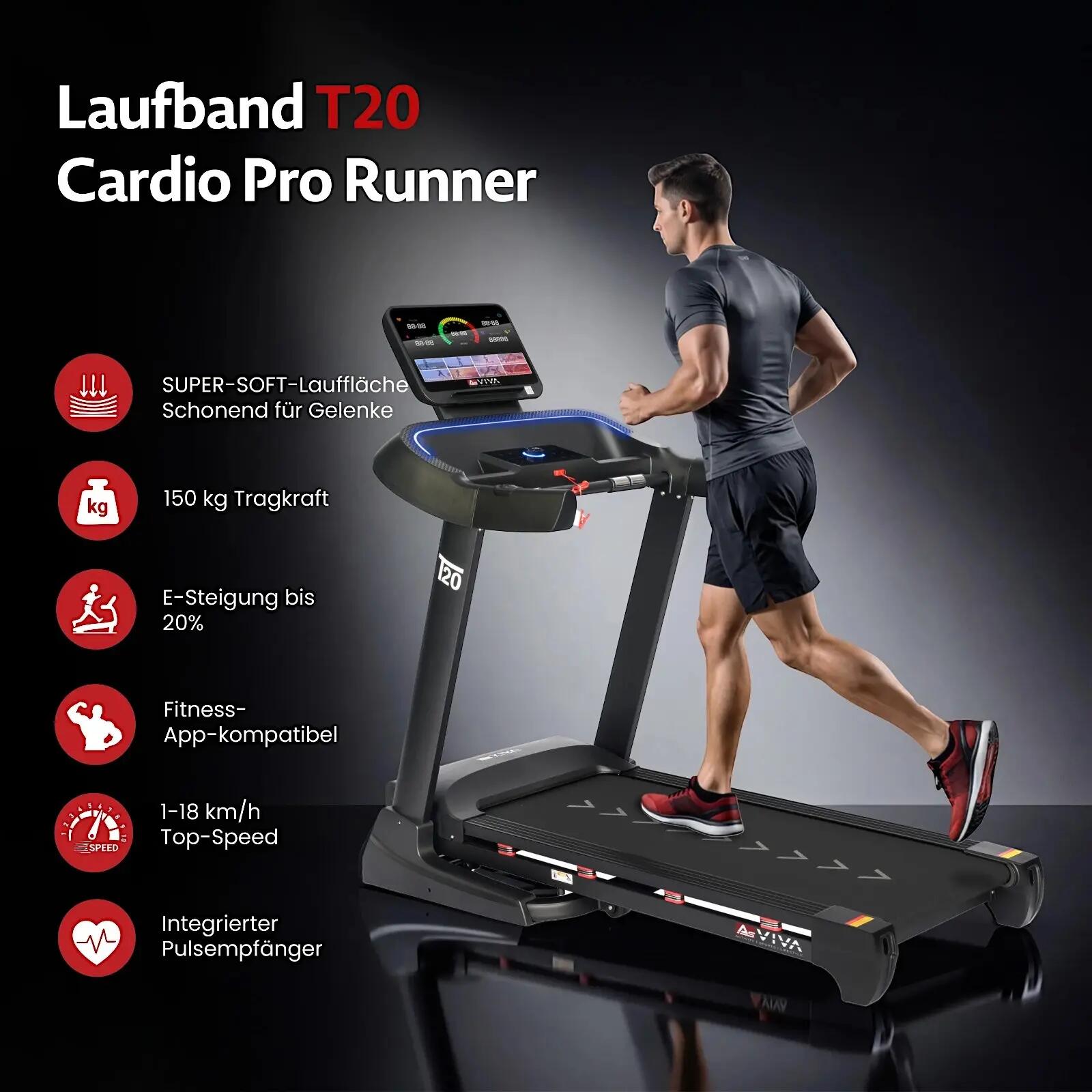 Laufband T20 Cardio Pro Runner 2/10