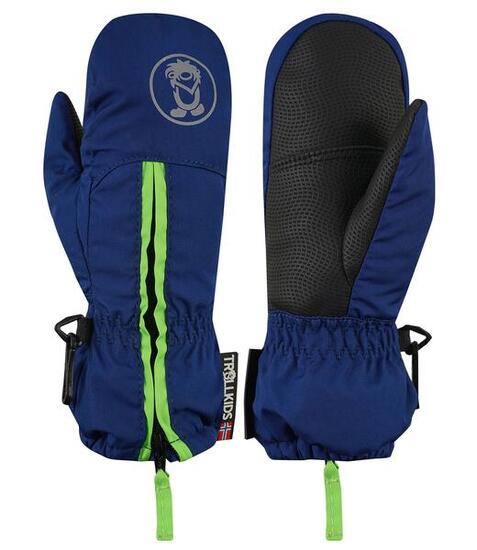 Moufle enfant Troll Bleu marine / Vert clair Taille 3,5 ; 4-5 ans