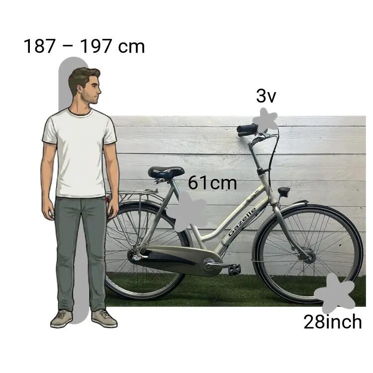 Bicicleta usada Gazelle J4U 2/4