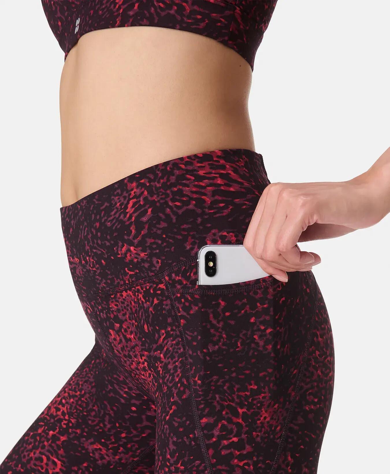 Sweaty Betty Power Gym Leggings Broek RODE SCHILDPADPRINT M 7/7